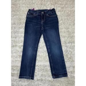 Gymboree classic medium wash adjustable waist straight leg denim jeans Size 5
